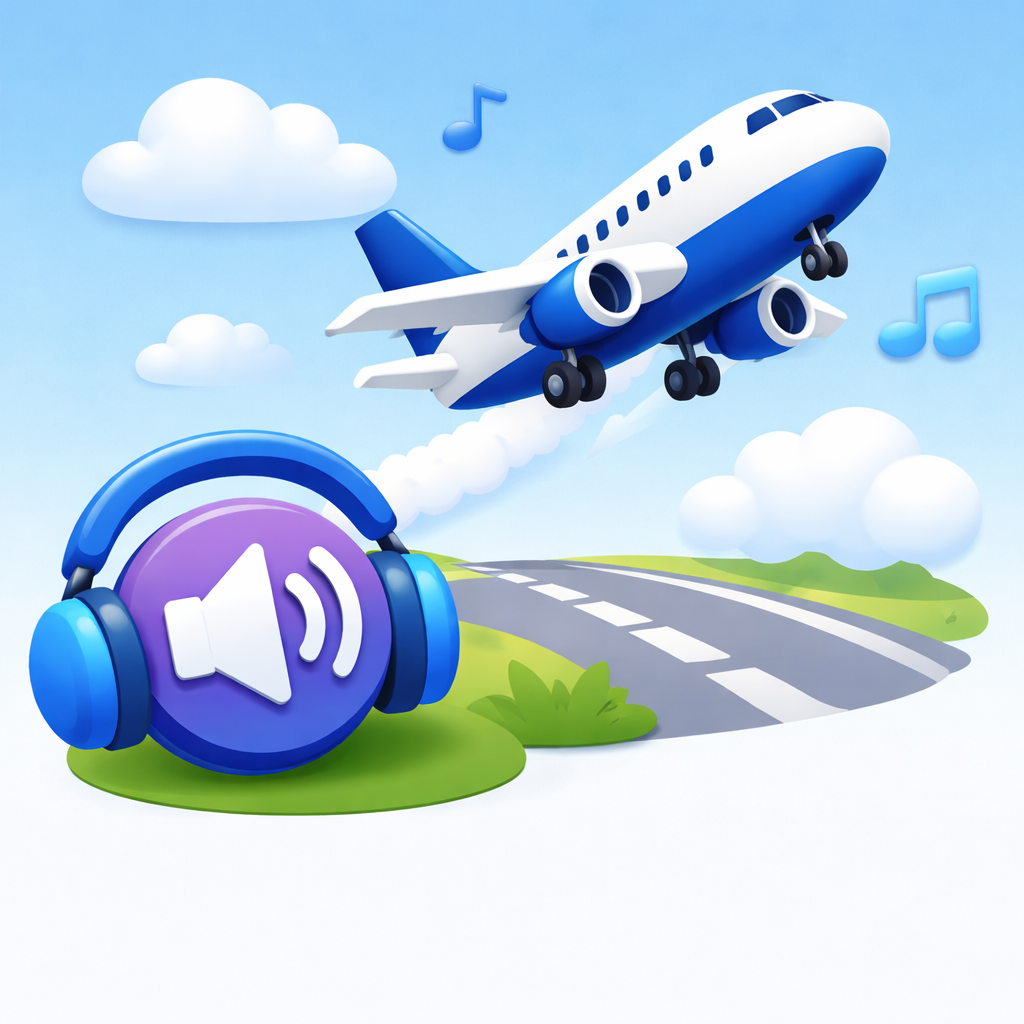 Guided breathing for takeoff
